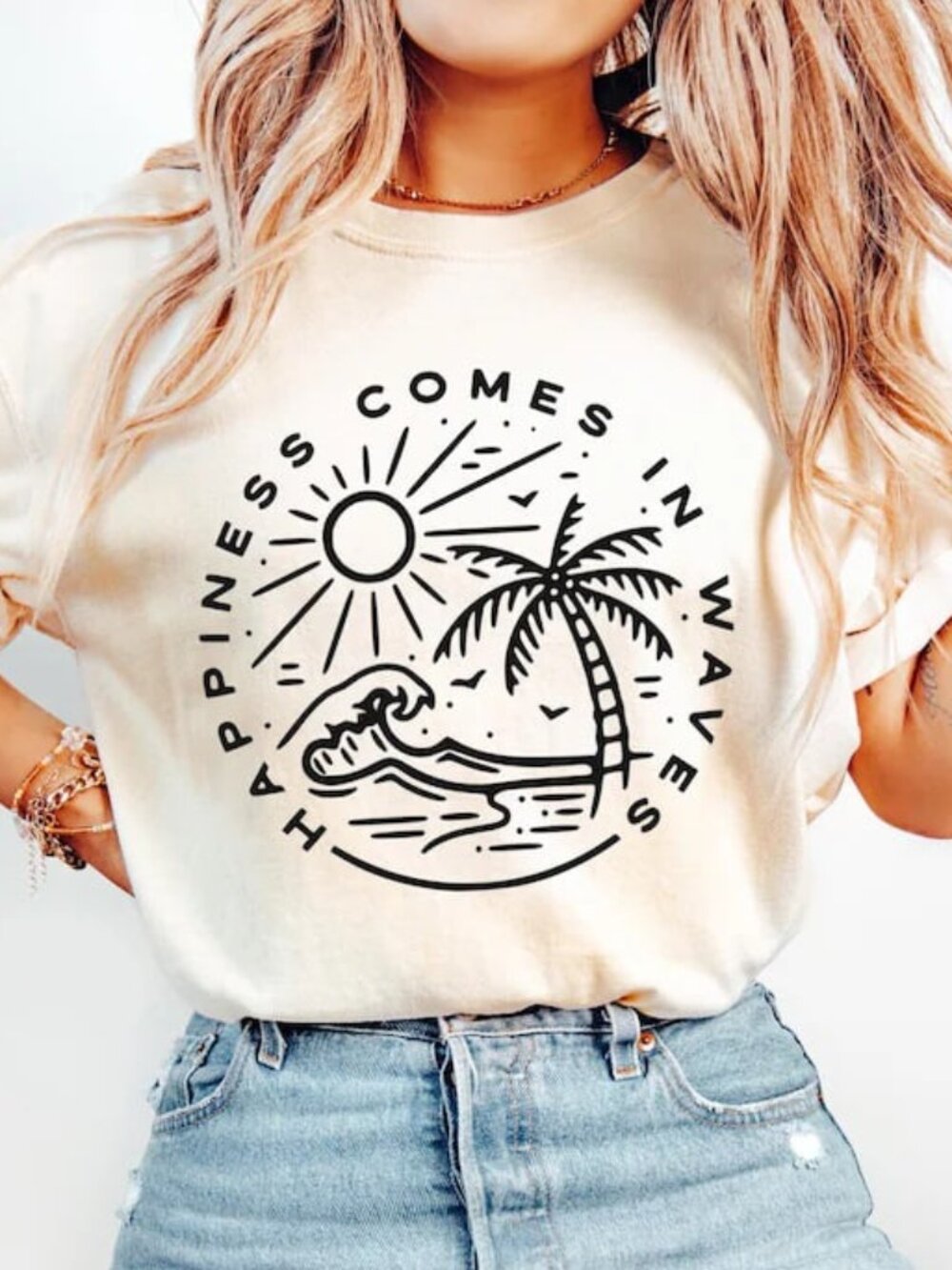 Graphic Beach Shirt, Summer Vibes Shirt, Cute Gift For Beach Lover